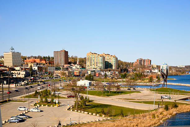 Skyline, Barrie, Ontario, Canada stock photo