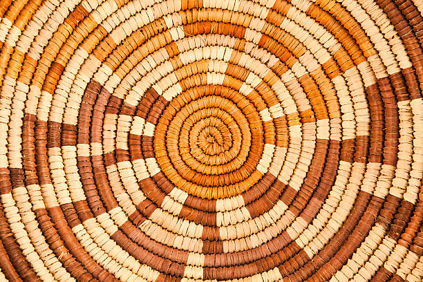 native american woven background pattern - mand stockfoto's en -beelden