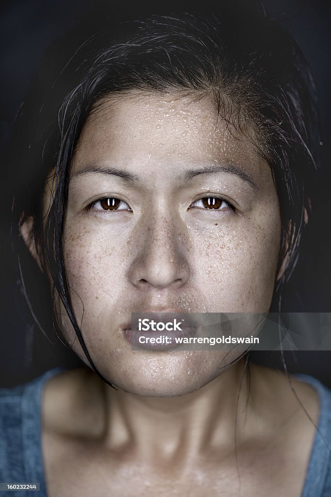 Asiatische Porträt - Lizenzfrei Schweiß Stock-Foto
