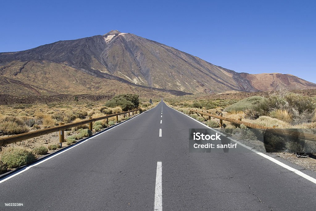 Estrada para a montanha Teide - Royalty-free Ao Ar Livre Foto de stock