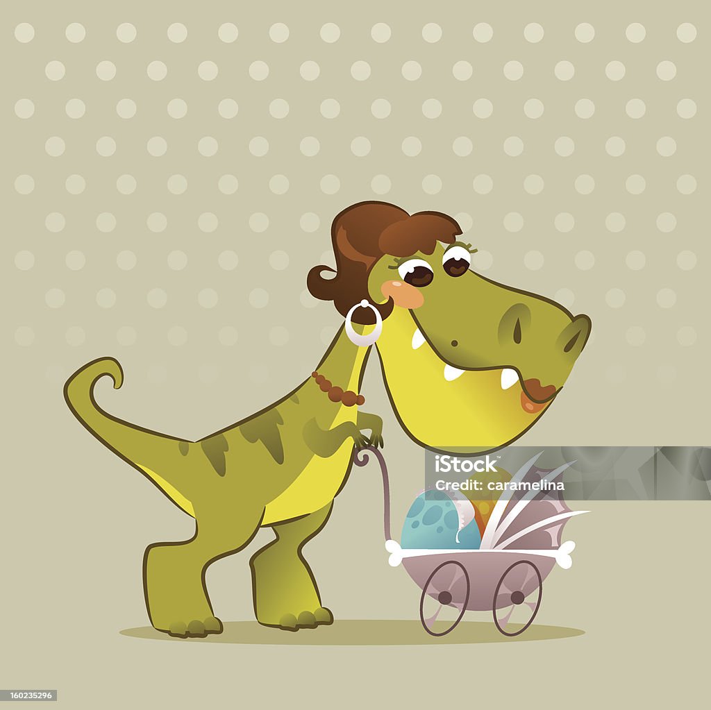 Illustration De Dinosaure En Dessin Animé Avec Poussette Vecteurs libres de  droits et plus d'images vectorielles de Animal disparu - iStock