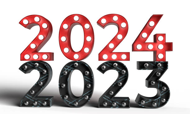 istock 2024 2023 red black color font text open light lamp lightbulb close start business strategy vision goal target human resource hr company organization offer shopping discount countdown happy new year 1602367615