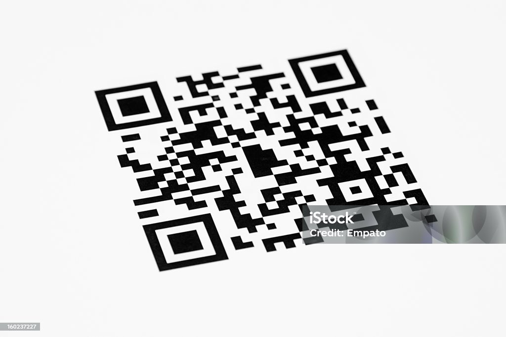 Esempio di codice QR. - Foto stock royalty-free di Codice a barre