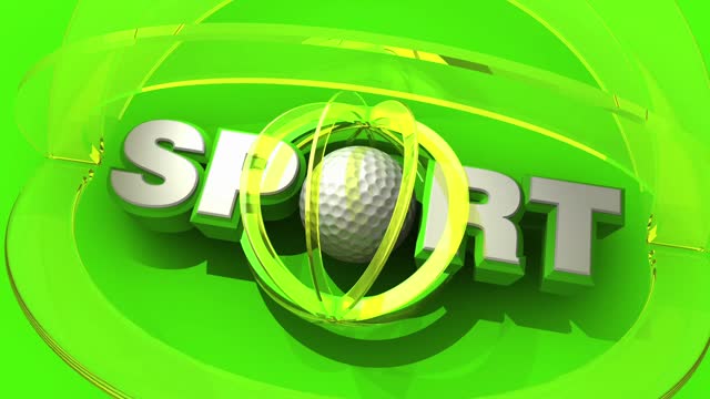 Sport Logo with Golf Ball