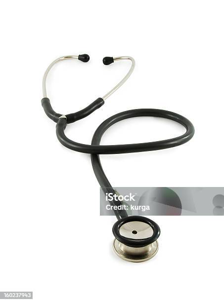 Stethoscope Isolated On White Background Vertical Stock Photo - Download Image Now - Accidents and Disasters, Assistance, Consoling