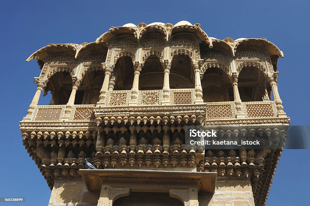 Haveli di Jaisalmer golden city, Rajasthan, India - Foto stock royalty-free di Antico - Condizione