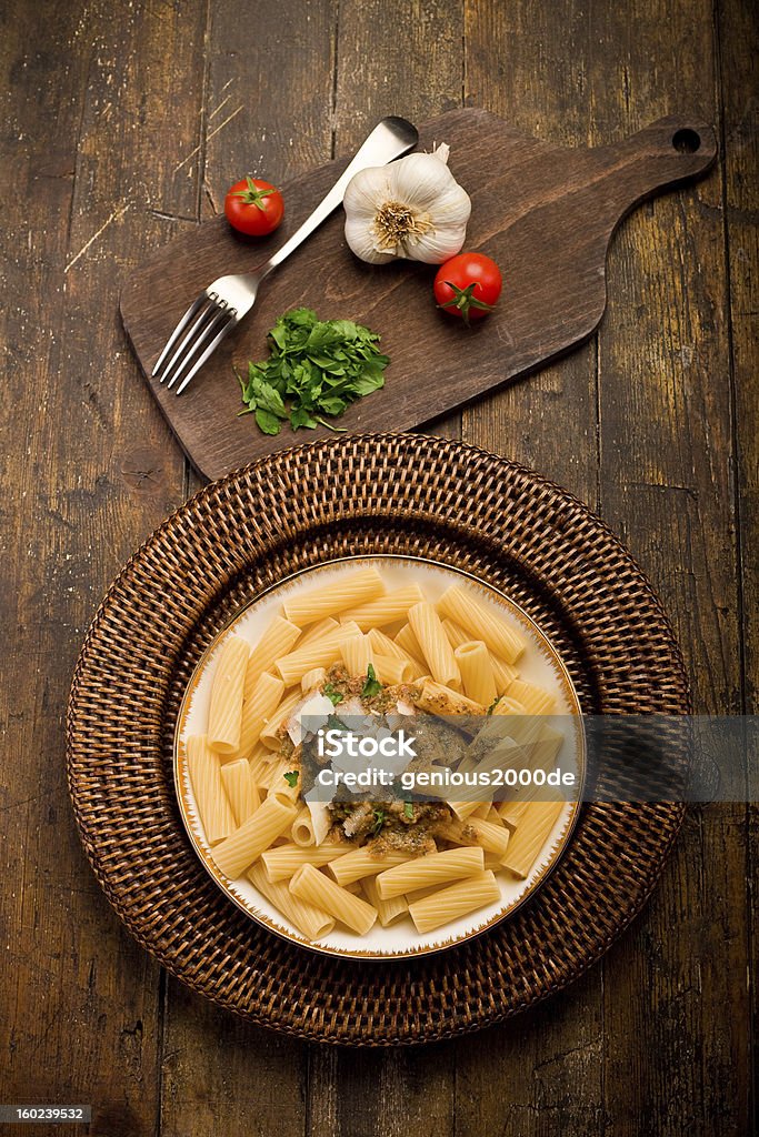 Massa com pesto da Sicília - Royalty-free Alho Foto de stock