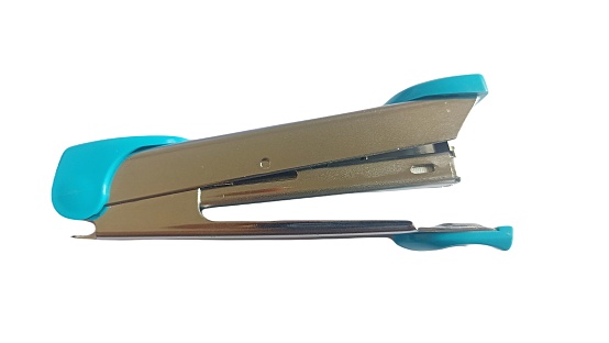 Close-up of an Office Stapler on a white background