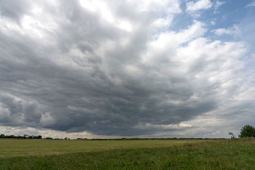 Over head Shot of rain cloud ; weather change