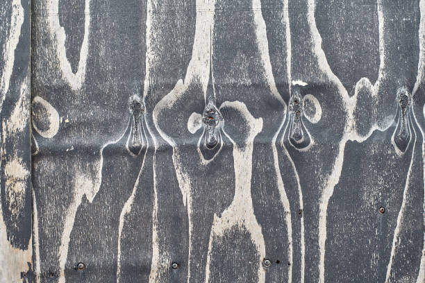 istock Grey textured wooden panels background. 1602535224