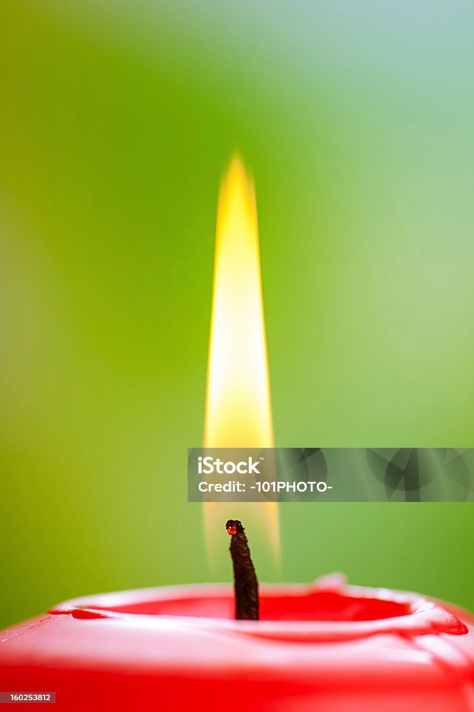 Red queima de vela - Foto de stock de Calor royalty-free