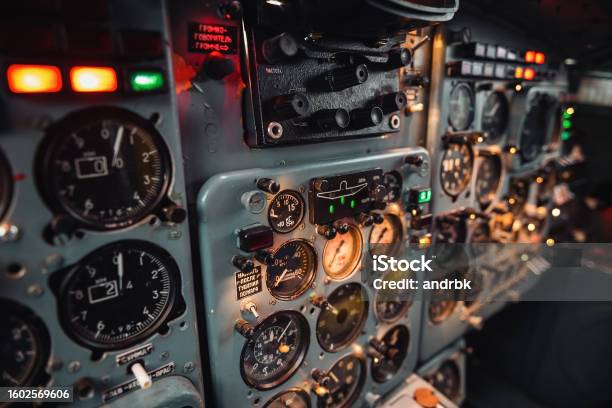 Soviet Control Panel Texture Control Panel Of 1970s Soviet Aircraft Stock Photo - Download Image Now ...