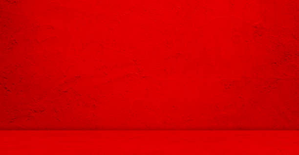 istock Red Background Gradient Studio Room Stage Product, Abstract Wall Floor Texture Table Loft Cement Marble, Scene Grunge Interior Kitchen 3d Platform Minimal Mockup Happy New Year Merry 1602571695