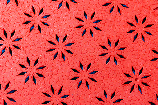 Plastic floor geometric pattern