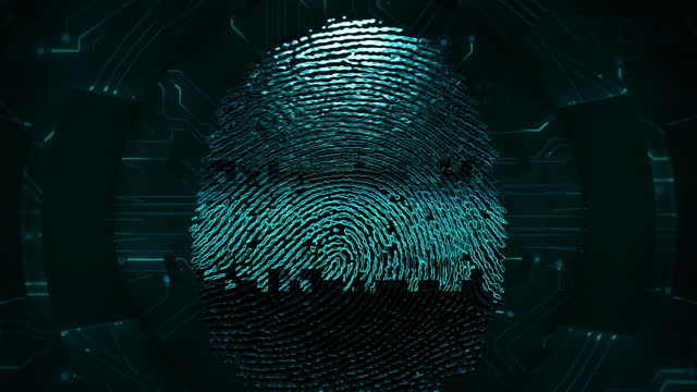 Digital fingerprint scanning.