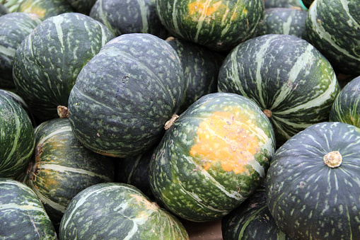 Kabocha squash is a Japanese variety of winter squash, also known as Japanese pumpkin or golden squash. It has a taste and texture similar to pumpkin and buttercup squash.