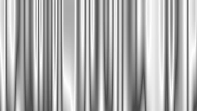Abstract animated background material with gray satin-like stage curtains