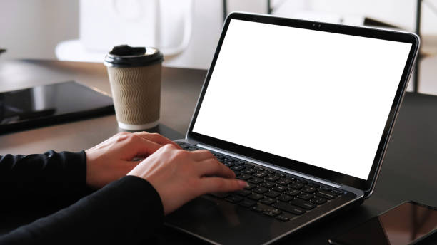 istock Freelance job woman hands typing laptop workplace 1602700571