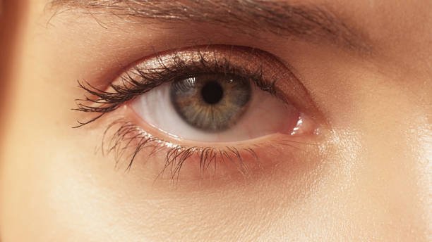 istock Vision correction laser surgery woman eye pupil 1602700641