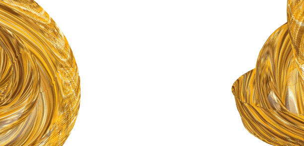 white copy space between golden abstrakt lines