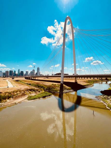 istock Margaret Hunt Hill Bridge in Dallas Texas spans a river 1602788557