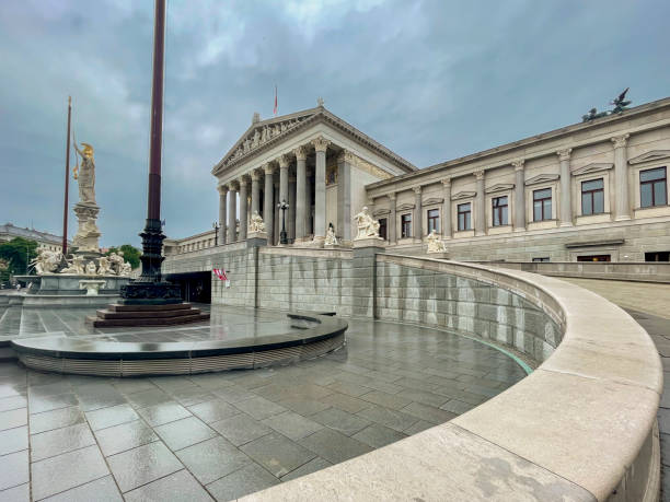 Vienna, Austria - June 19, 2023: Austrian Parliament Building