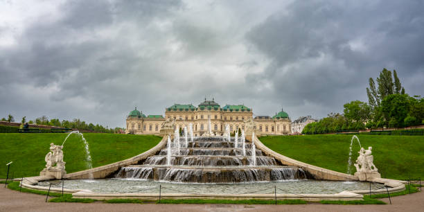The Gardens of Belvedere Palace in Vienna