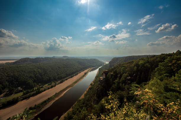 View of the river Elbe from the bastion