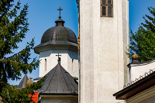 Arad, Banat, Romania - July 29, 2021: The monastery of Hodos Bodrog at Arad in Romania