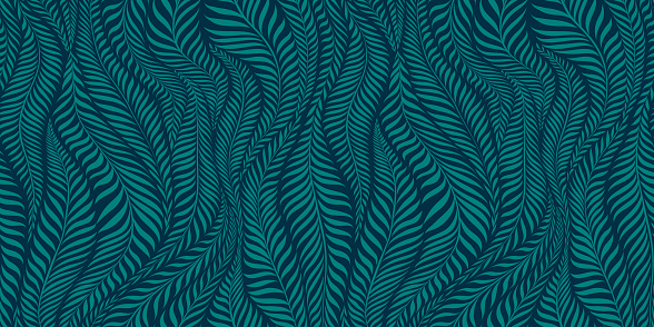 Luxury seamless pattern with leaves. Abstract floral background. Vector illustration.