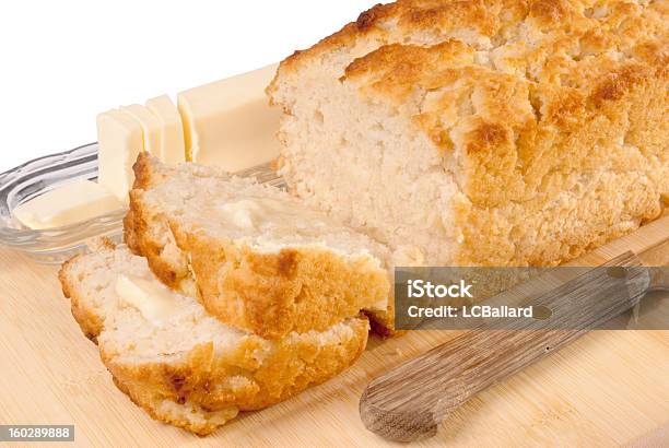 Loaf Of Sliced Beer Bread On A Cutting Board Stock Photo - Download Image Now - Baked, Bread, Breakfast