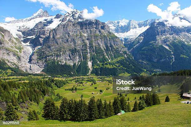 Вид На Деревню Первых Switerland — стоковые фотографии и другие картинки Клайне-Шайдег - Клайне-Шайдег, Астра, Без людей