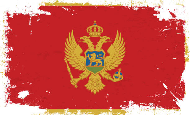 istock Montenegro flag with brush paint textured isolated on white background 1602915483