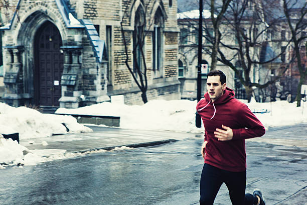 istock Morning run after a snow storm has fallen 160292489