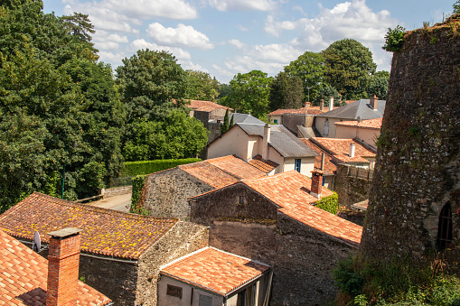 The roofs of the old town of Vouvant
