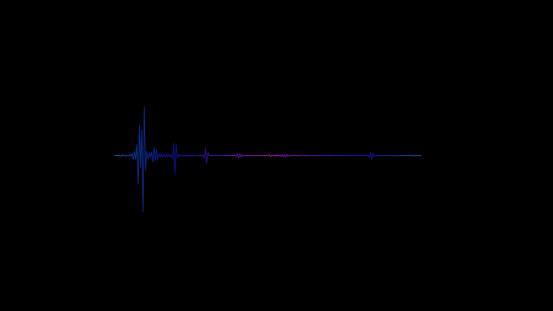 4K Simple equalizer on black background. Motion graphic and animation background.