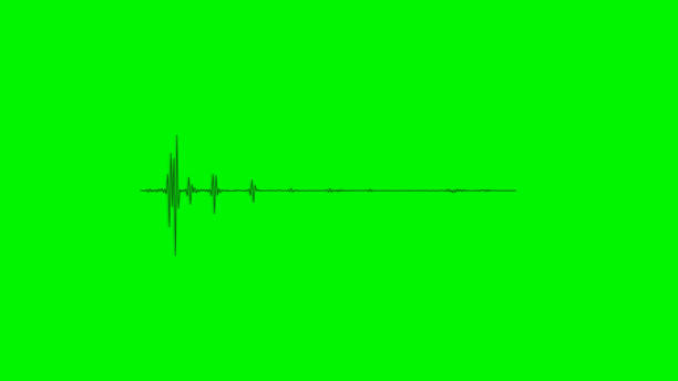 4K Simple equalizer on green background. Motion graphic and animation background.