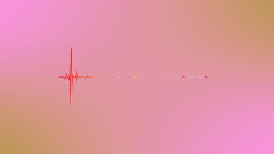 4K Simple equalizer on pink background. Motion graphic and animation background.