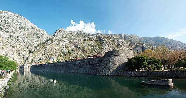 wall of the old city stock photo