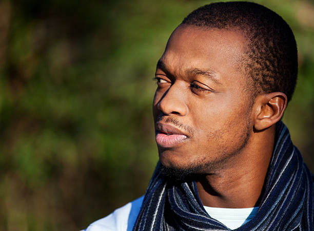 istock Attractive casual black man 160295050