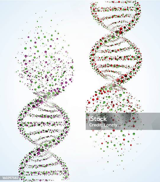 Vetores de Molécula De Dna e mais imagens de Danificado - Danificado, DNA, Pesquisa Genética