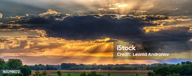 Sonnenuntergang Über Den Vogesen Mountains Frankreich Stockfoto und mehr Bilder von Abenddämmerung