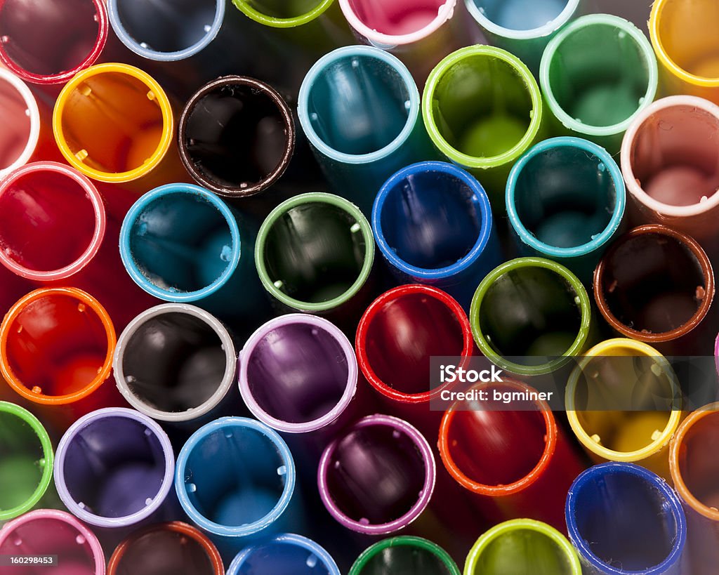 Bunte Stift caps - Lizenzfrei Ausrüstung und Geräte Stock-Foto