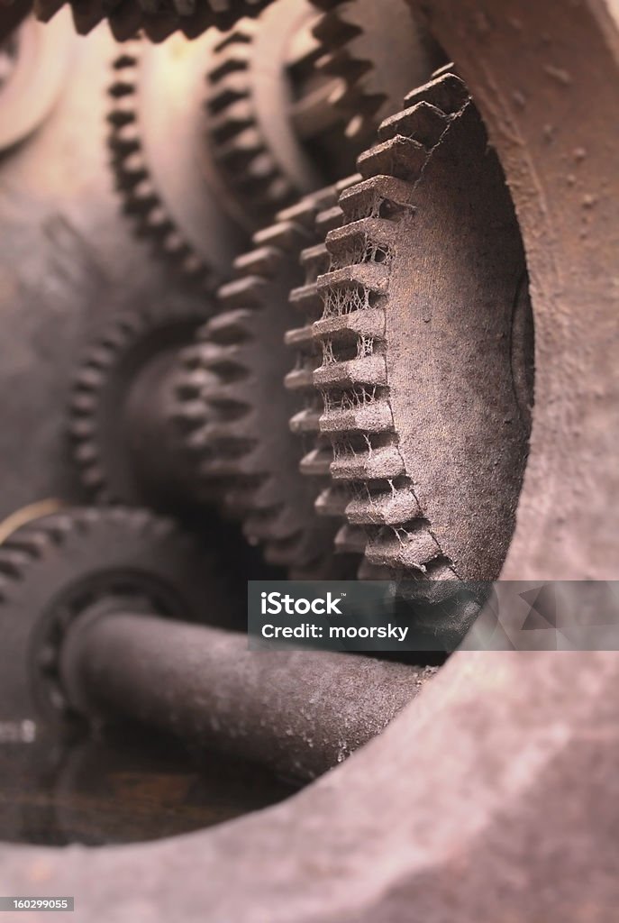 Rusty gears - Foto de stock de Abandonado royalty-free