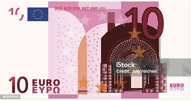 Vector Illustration Of Ten Euro Banknote Stock Illustration - Download Image Now - European Union Currency, Number 10, Currency