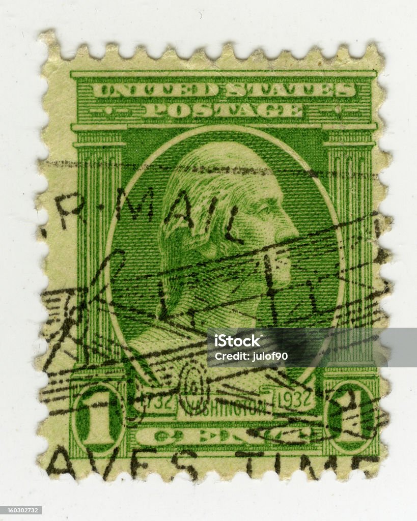 Uns-Briefmarke - Lizenzfrei Altertümlich Stock-Foto