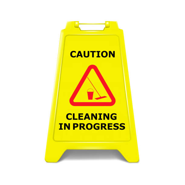 Cleaning Work In Progress 640+ Cleaning In Progress Sign Stock Photos, Pictures & Royalty-Free ...