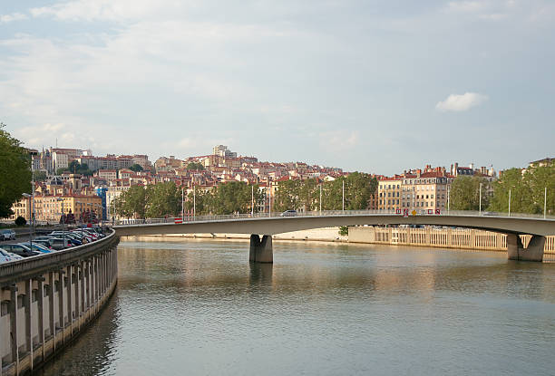 istock Alphonse Juin bridge, Saone river, Lyon, France 160303411