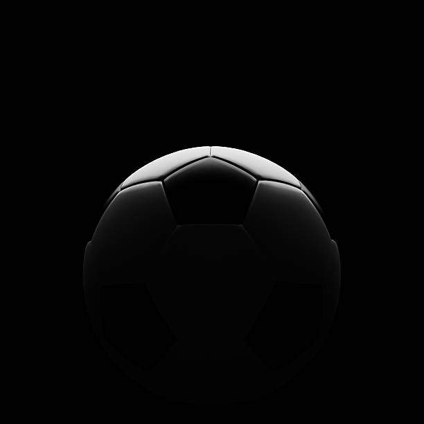 istock Soccer ball on black with beautiful back lighting 160304939