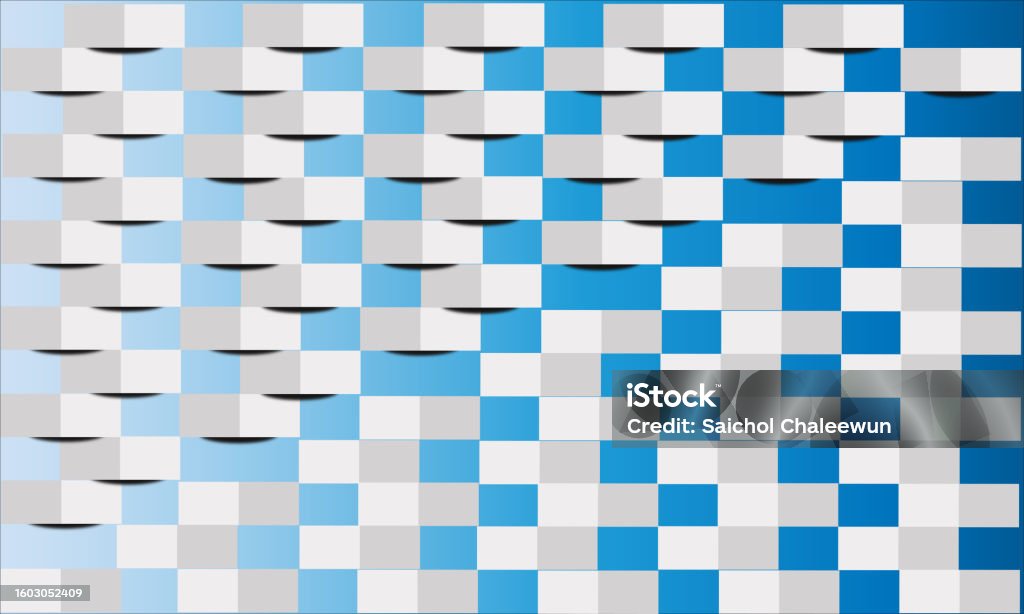 Pattern 3d Rectangular With Blue Background Stock Illustration ...